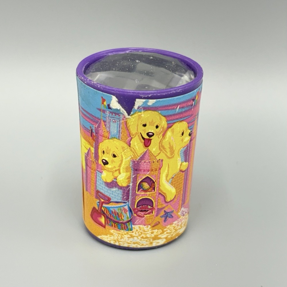 Vintage Lisa Frank Dog Golden Retriever Party Favor KALEIDOSCOPE VTG